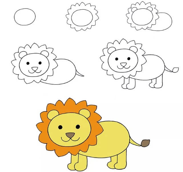 How to draw Lion idea (28)