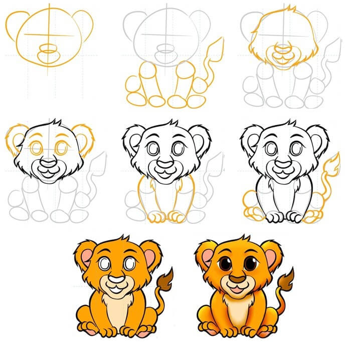 Lion idea (30) Drawing Ideas