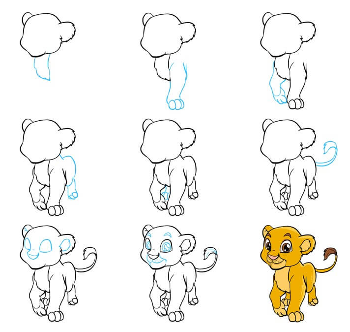 How to draw Lion idea (40)