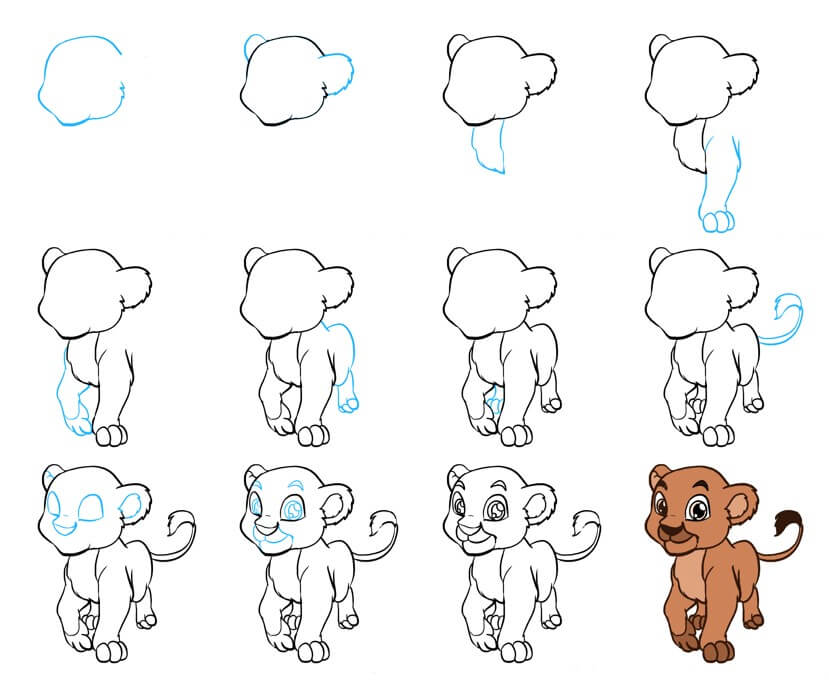 How to draw Lion idea (46)