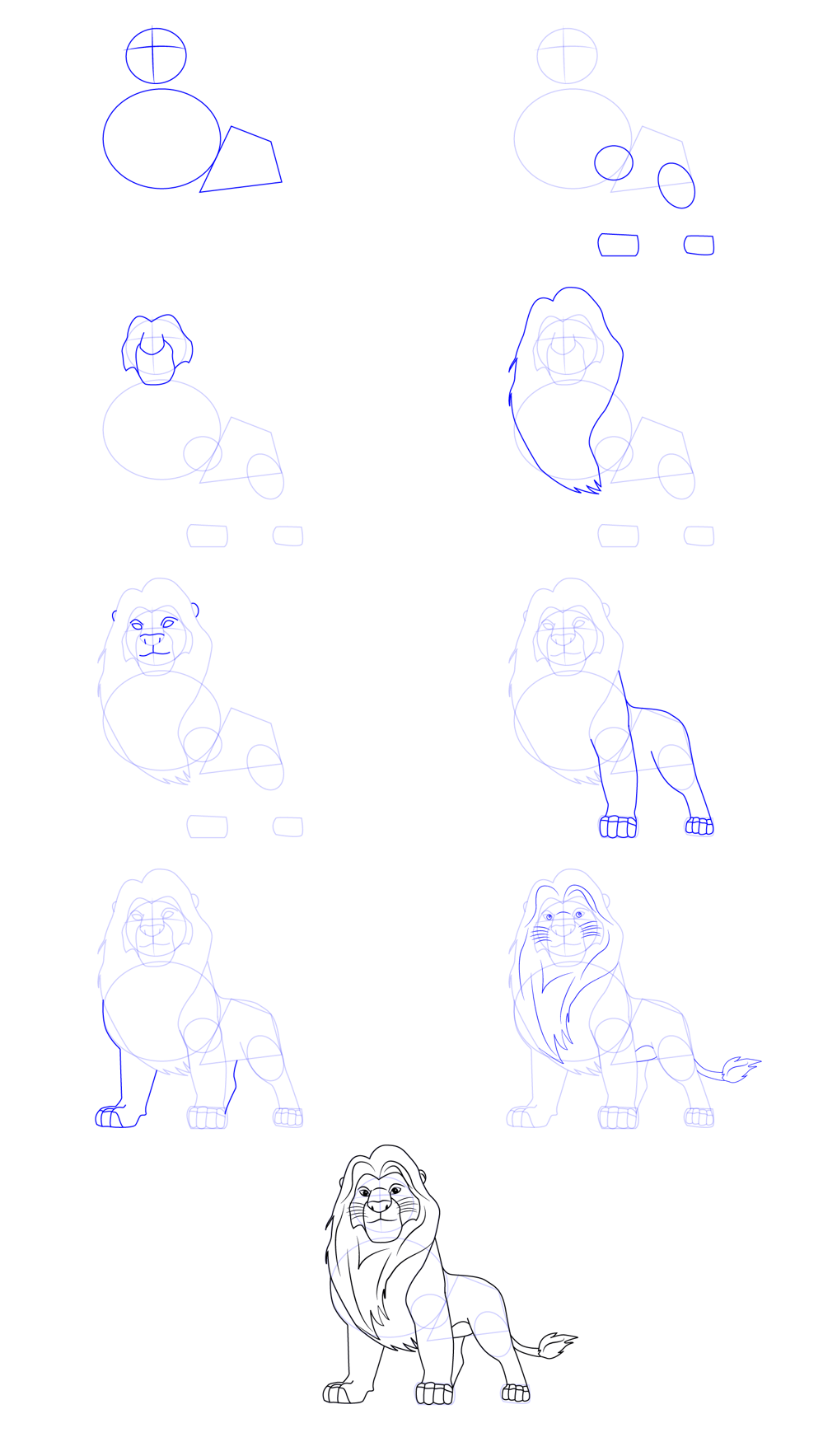 How to draw Lion idea (48)