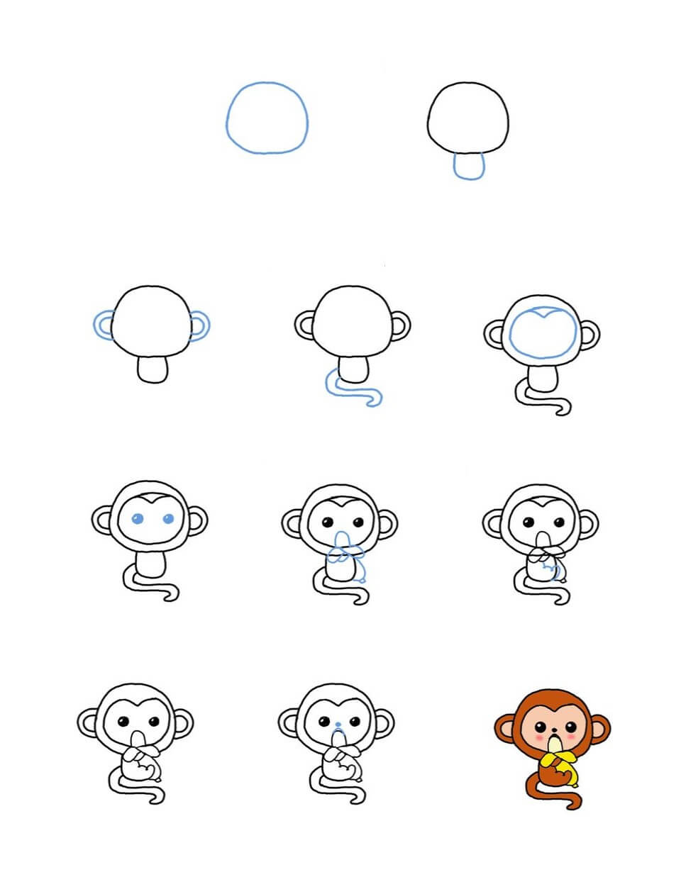 How to draw Monkey idea (19)