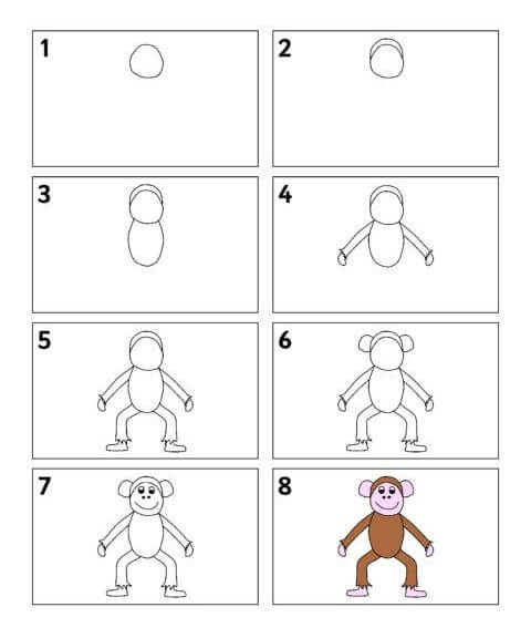 How to draw Monkey idea (20)