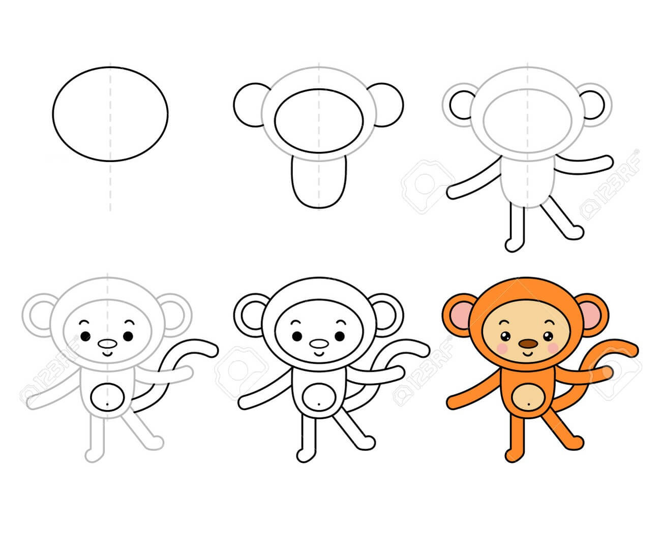 How to draw Monkey idea (29)