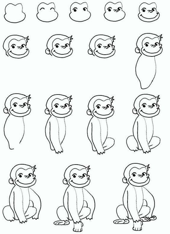 How to draw Monkey idea (30)