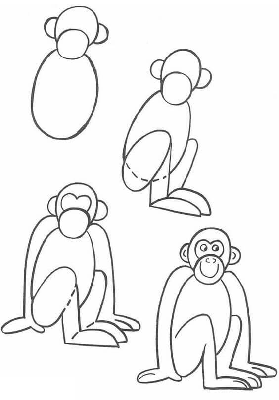 How to draw Monkey idea (31)