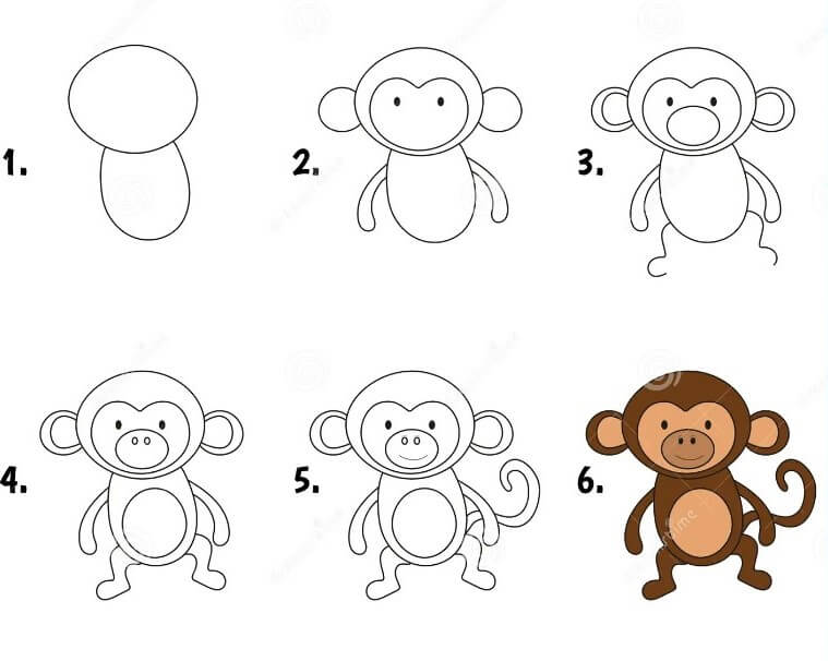 How to draw Monkey idea (41)