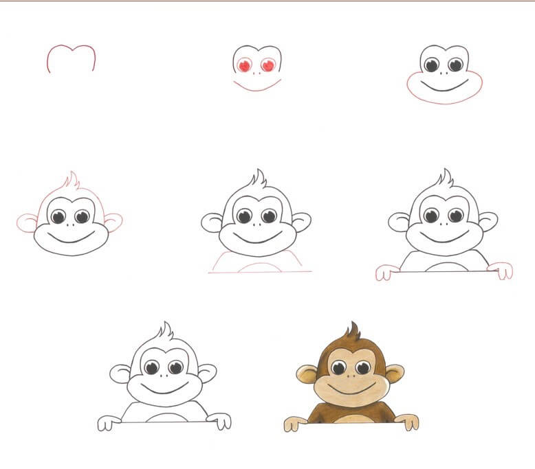 How to draw Monkey idea (46)