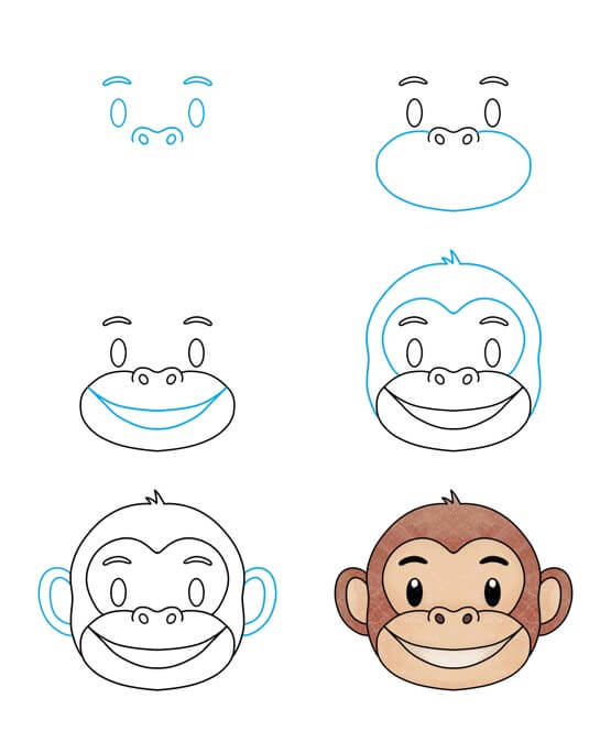 How to draw Monkey idea (49)