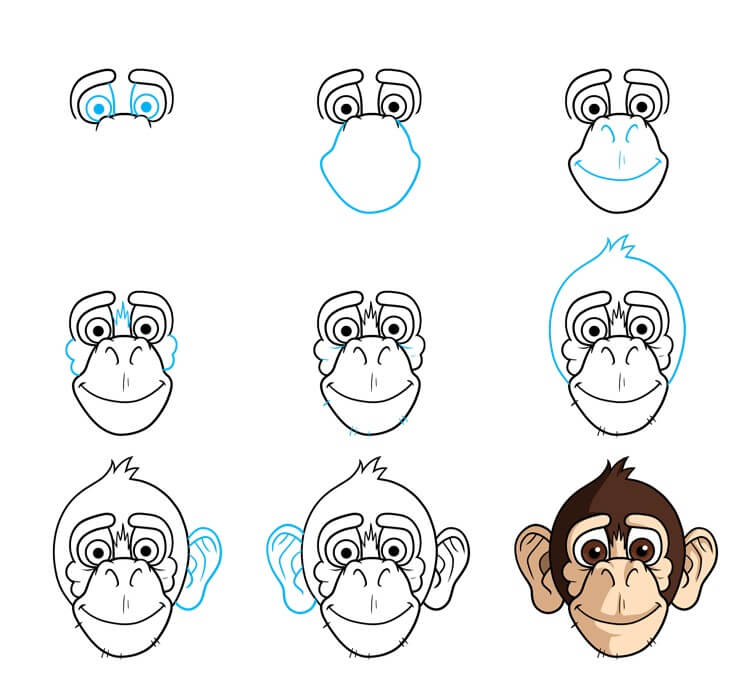 How to draw Monkey idea (51)