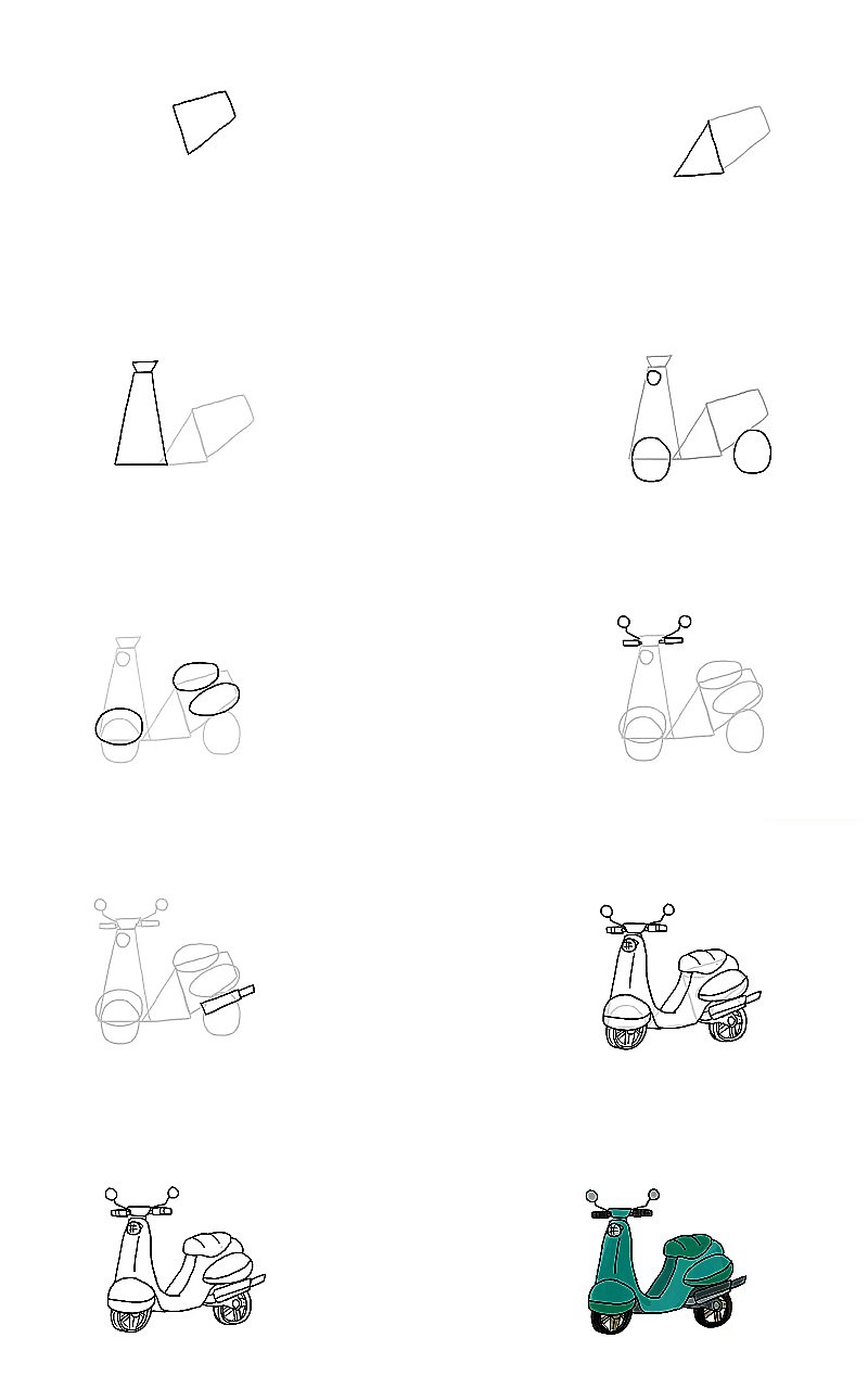 How to draw Motorcycle idea 19