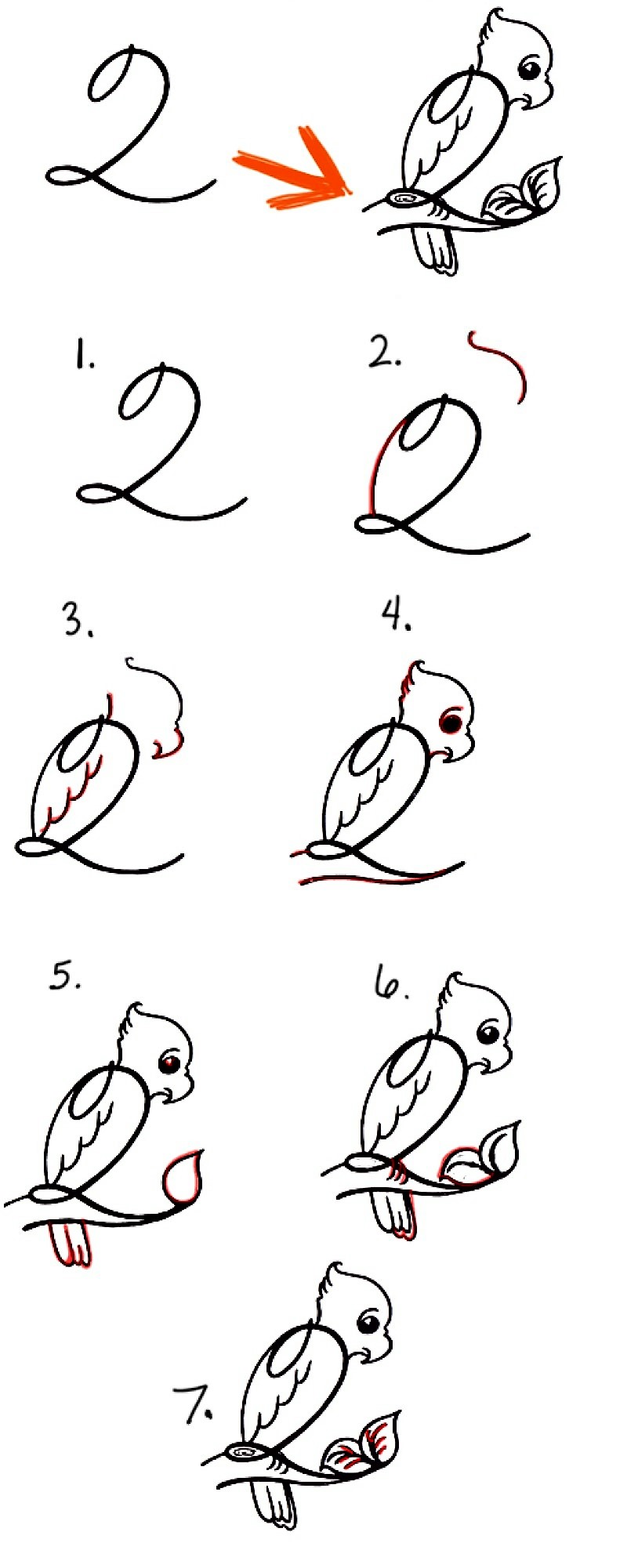Parrot idea 9 Drawing Ideas