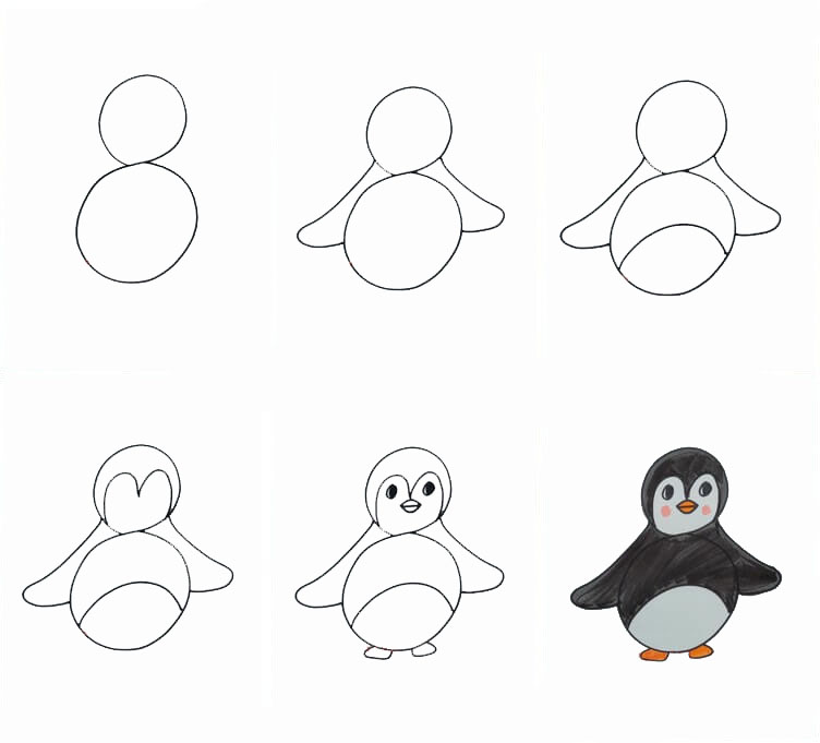 How to draw Penguin idea (11)