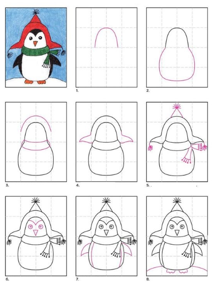 Penguin idea 2 Drawing Ideas