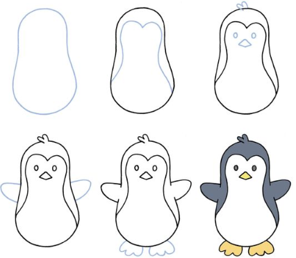 Penguin idea 5 Drawing Ideas