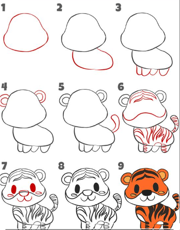 Tiger idea 10 Drawing Ideas