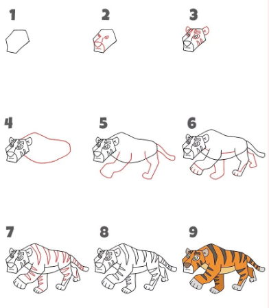 Tiger idea 4 Drawing Ideas