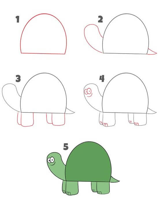 How to draw Turtle idea (12)