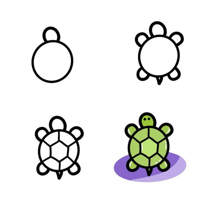 How to draw Turtle idea (17)