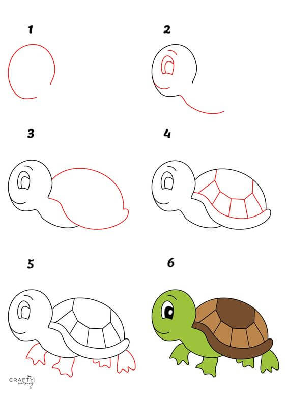 How to draw Turtle idea (22)