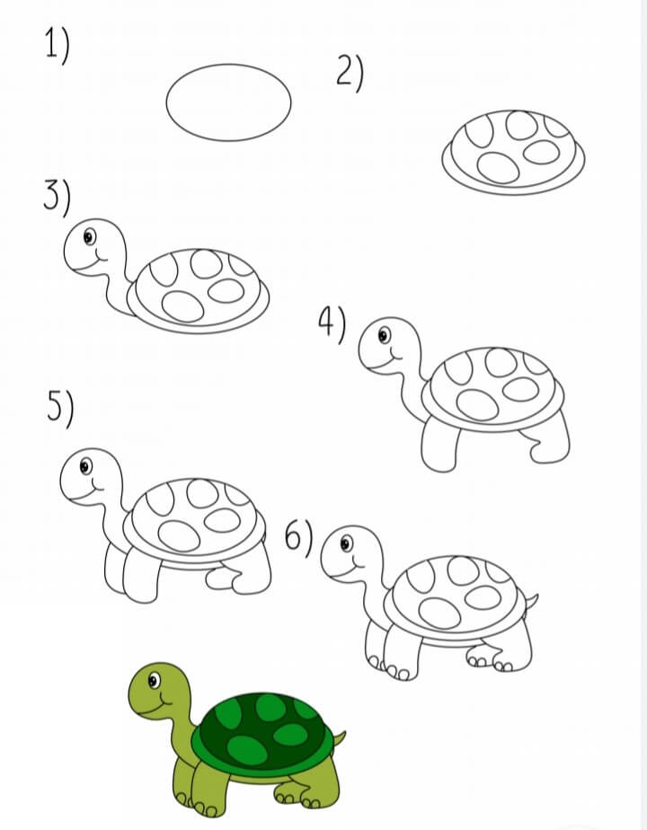 How to draw Turtle idea (23)