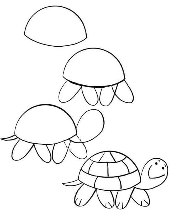 How to draw Turtle idea (27)