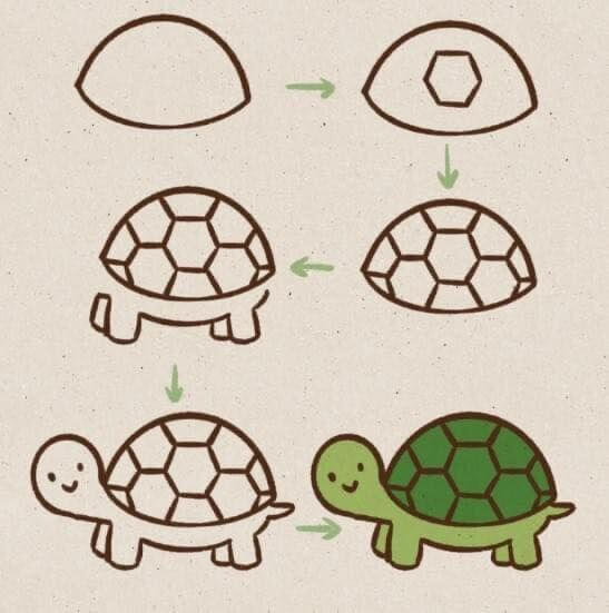 How to draw Turtle idea (31)