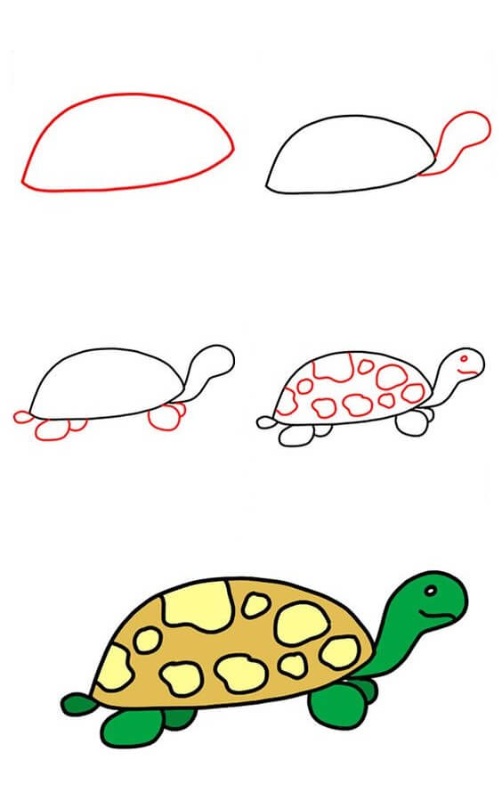 How to draw Turtle idea (34)