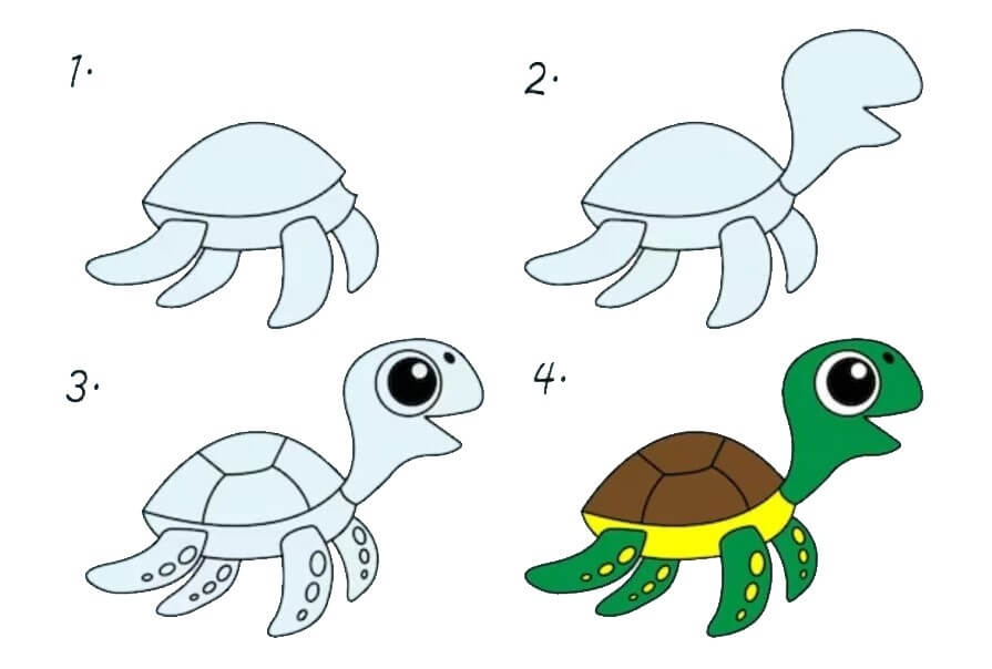 How to draw Turtle idea (40)