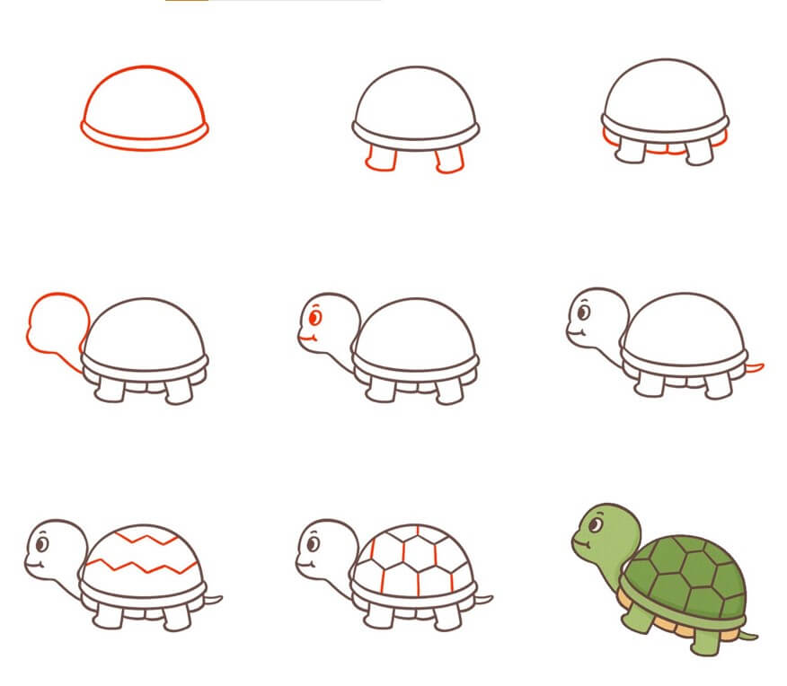 How to draw Turtle idea (45)