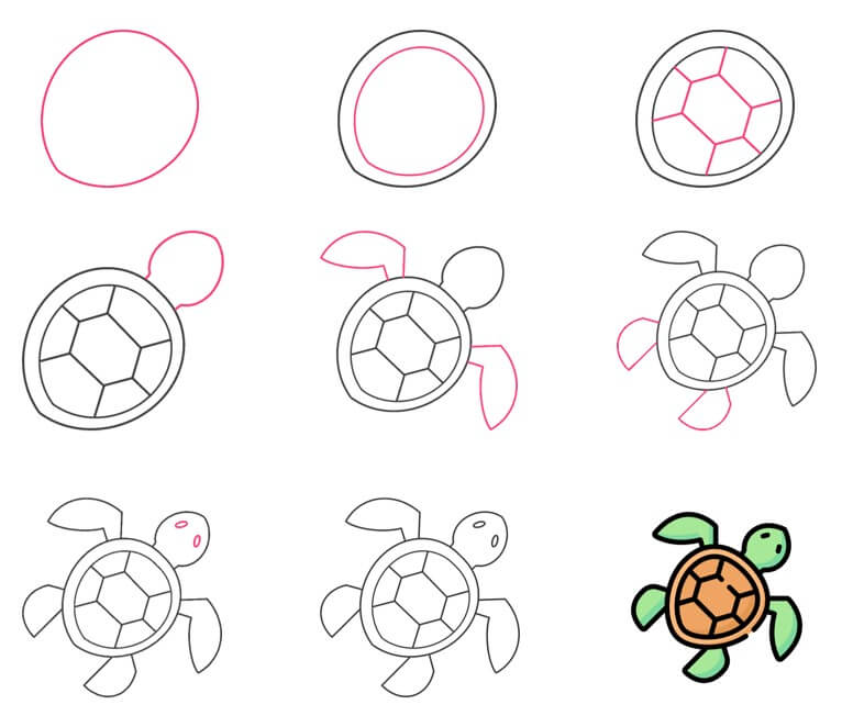 How to draw Turtle idea (47)