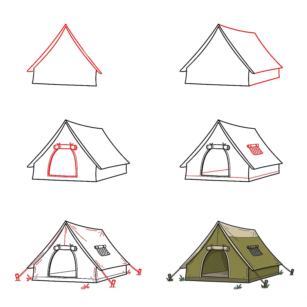 Exploration tent Drawing Ideas