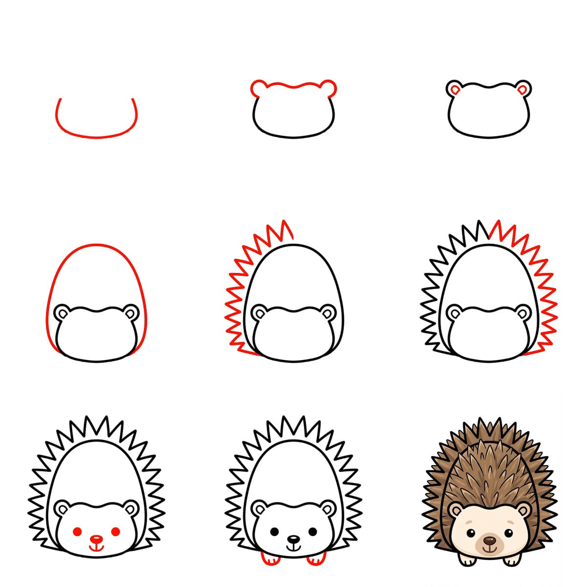 Hedgehog image Drawing Ideas
