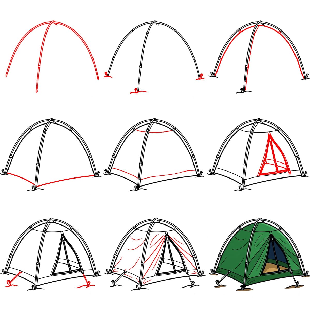 Picnic Tent Drawing Ideas