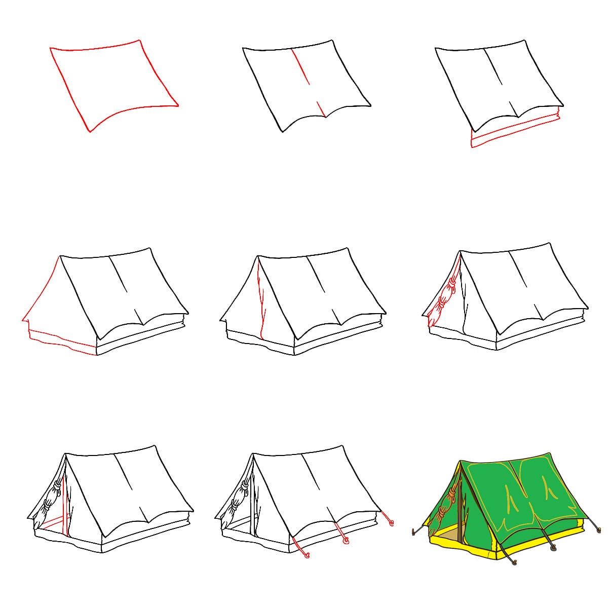 Tent free Drawing Ideas