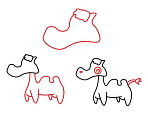 How to draw Cute camel