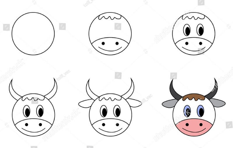 How to draw Cow idea (12)