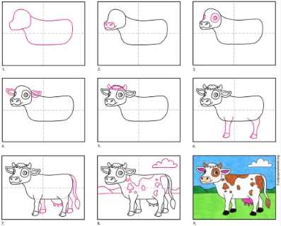Cow idea 2 Drawing Ideas
