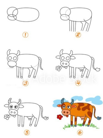 Cow idea 5 Drawing Ideas