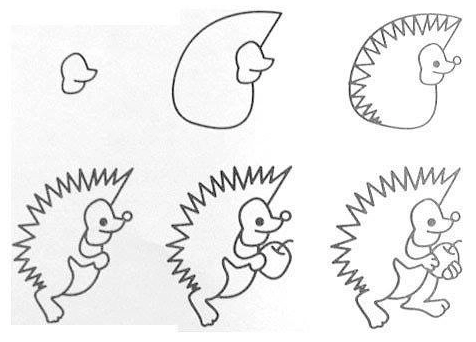 Hedgehog idea 9 Drawing Ideas