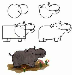 Hippo idea 11 Drawing Ideas