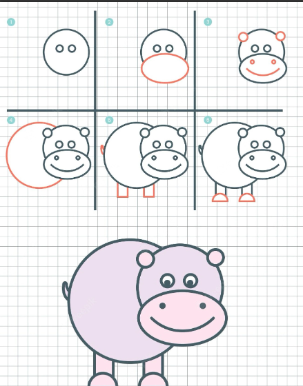 Hippo idea 9 Drawing Ideas