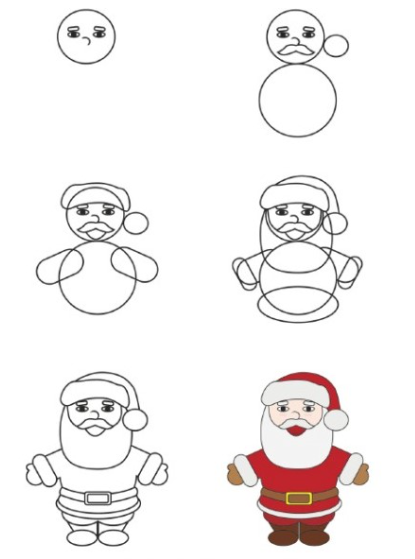 Santa Claus idea 5 Drawing Ideas