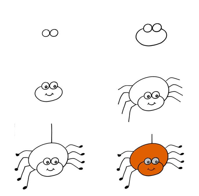 How to draw Spider idea (12)