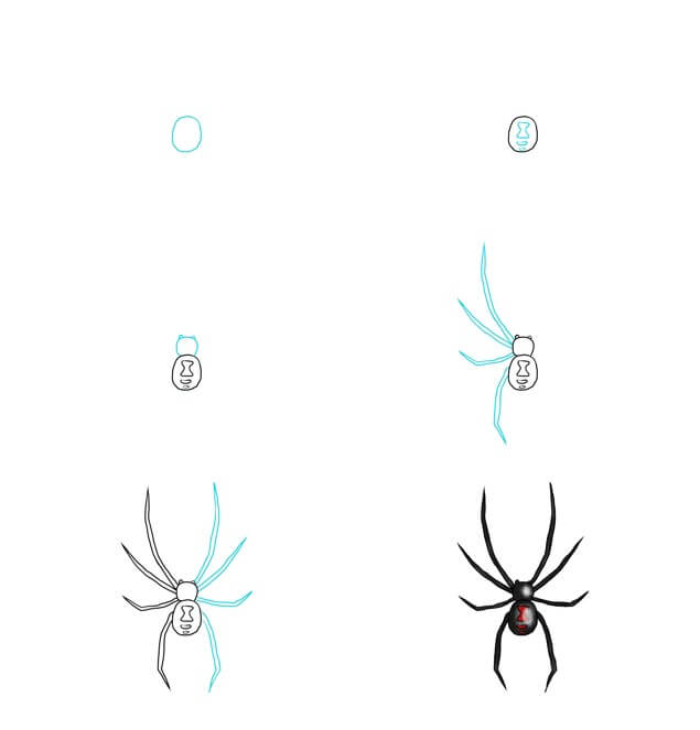 How to draw Spider idea (13)