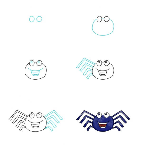 How to draw Spider idea (14)