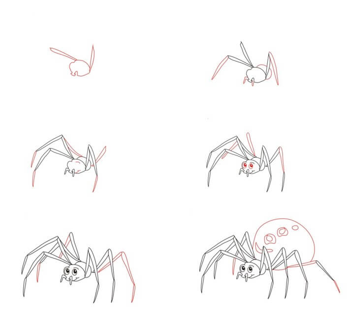 How to draw Spider idea (20)