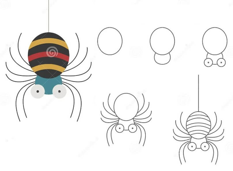 How to draw Spider idea (25)