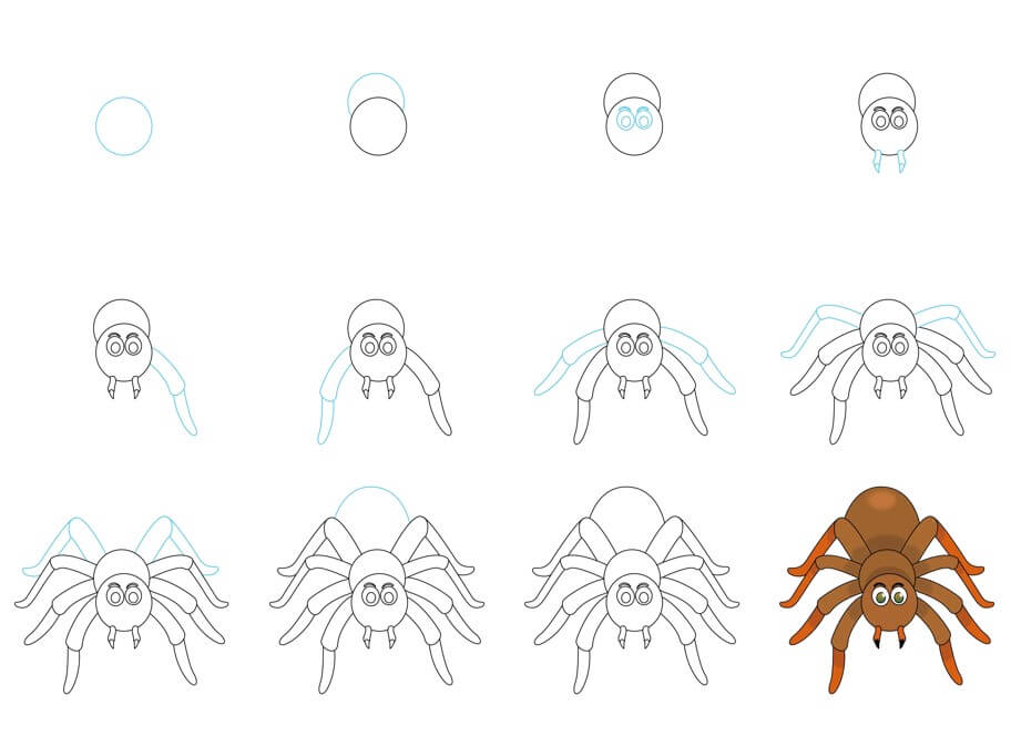 How to draw Spider idea (26)