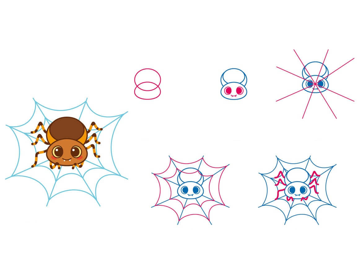 How to draw Spider idea (8)